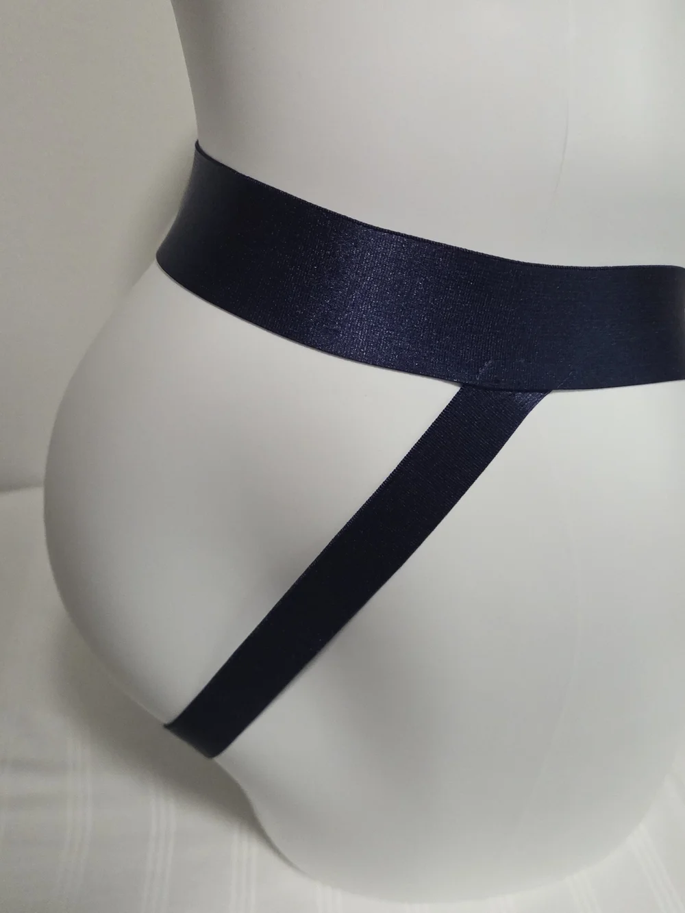 Cosabella Navy & White Triangle-Print Jockstrap In Jazzy Jef